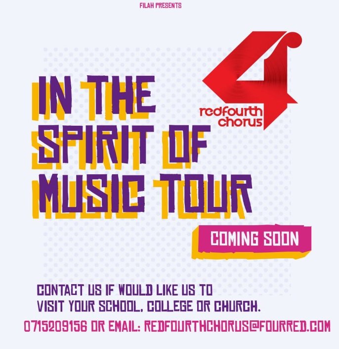 GraceNjeriGith1's tweet photo. Filah presents ๐๐
Contact redfourth academy if you want them to come to you..
#redfourth
#InTheSpiritOfMusicTour
#redfourthchorus https://t.co/CFjyVdL6jP