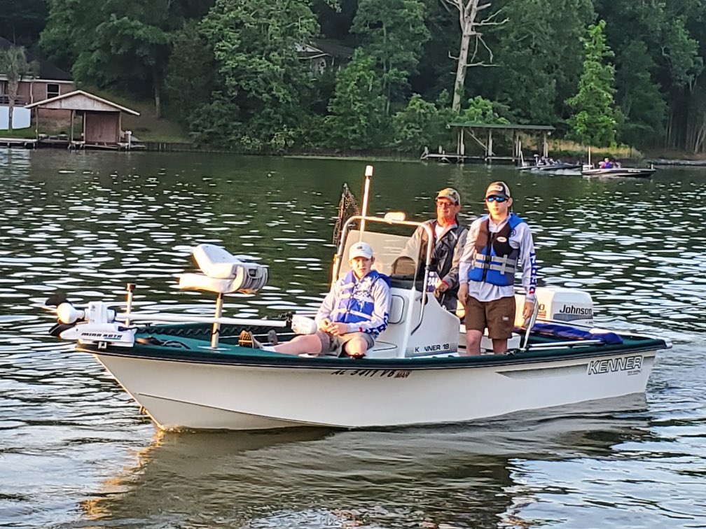 Coachgood20's tweet photo. @LibertyParkMS Bass Fishing Team headed out to start Day 1 of the ASABFA State Tournament on Lake Jordan! https://t.co/R5l5wI3ZHx