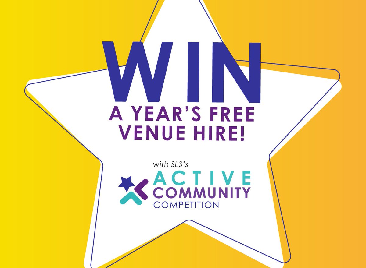 #SLSActiveCommunity competition is still in full swing, offering the chance to win a year's free venue hire worth up to £5000!

Run a sports team, activity class or fitness group? Apply now &amp; tell us why you deserve to win: schoollettings.org/active-communi…

Deadline 15th May. Ts&amp;Cs apply.