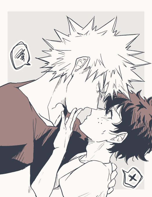 かっちゃんのキスがあまりにしつこすぎるので10回に1回はデクに拒否される勝デク 
