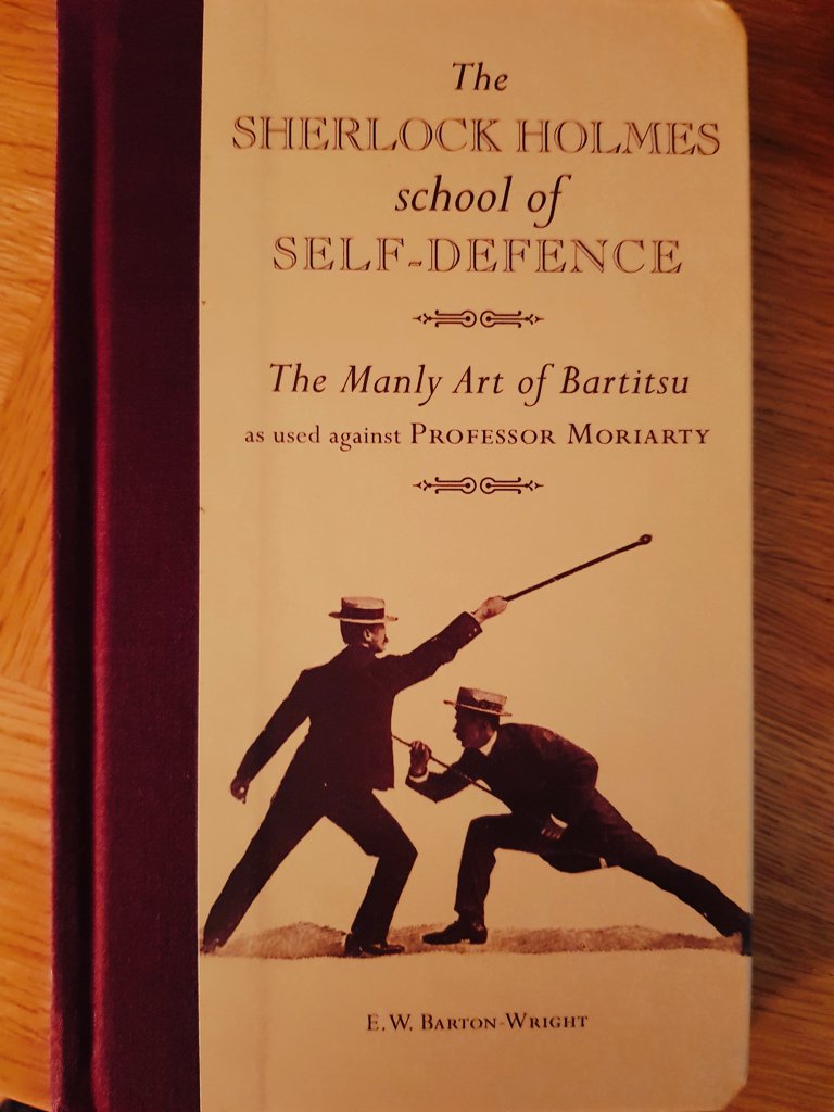 Action_by_KO's tweet image. Got a most excellent book to keep me occupied on long journeys. Going to have fun reading this. @BADC_UK @fightfamilyuk @JonathanHolby #bartitsu #fightdirector #stagecombat #indubitably #SherlockHolmes