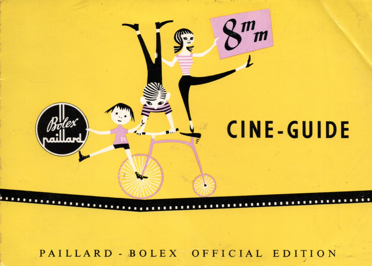 muddy_orihara's tweet image. Bolexって言えばがっちりいかついカメラって印象ですけど、ダブル8カメラは小さくてかわいい。だからシネガイドはかわいらしい50'sフランスおしゃれ感たっぷりなのよ。スイスはフランス語、ドイツ語、イタリア語、ロマンシュ語が公用語ですしねー。#8mm #filmmaking #double8