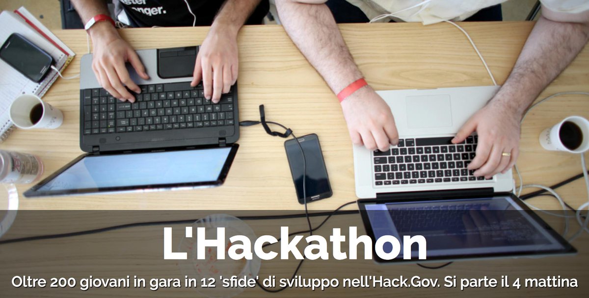 Forse si tratterà del più grande hackaton mai fatto in Italia, di sicuro una cosa da seguire, Napoli è la città in cui stare nei prossimi giorni #Hackgov #Trasformers