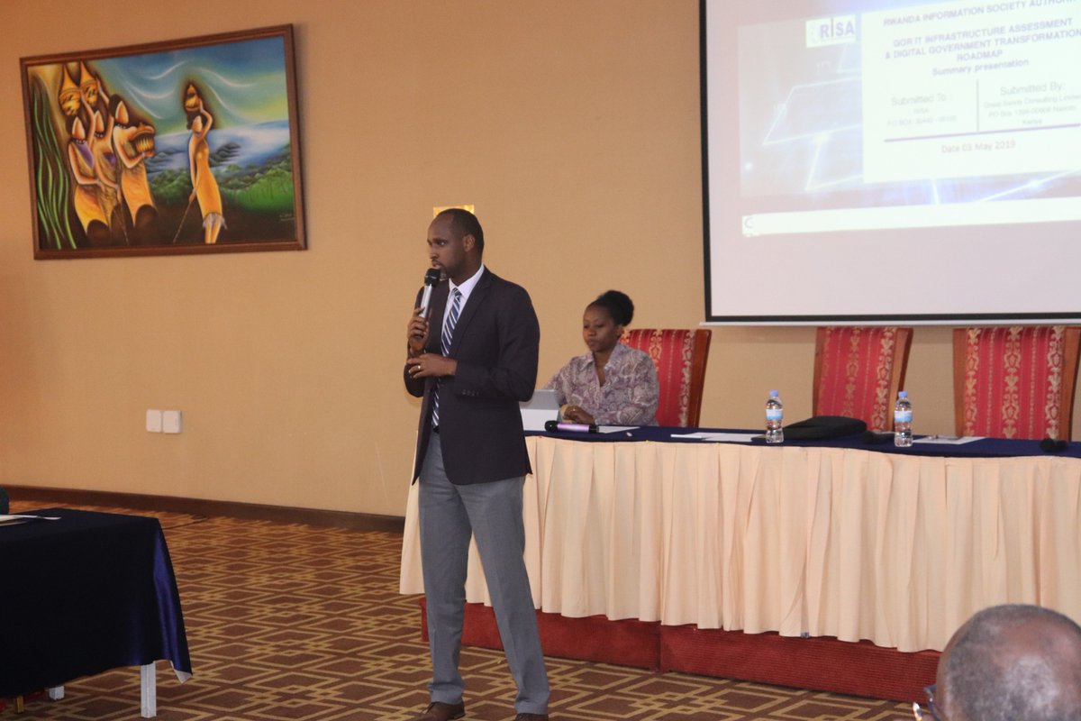 RISARwanda's tweet photo. Happening now: Directors General, Chief Budget Managers and IT Professionals from different Government Institutions are following @RwandaGov IT infrastructure assessment report and digital government transformation roadmap presentation workshop organised by @RISARWANDA https://t.co/XTaVOBFdJg