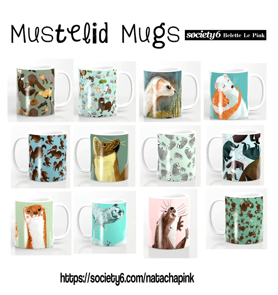 BeletteLePink's tweet photo. Discover #animal #mugs by @belettelepink
on my @society6 Today 20% OFF in totebags
#badger #weasels #wolves #otters #martens #mustelids #mugaddict #giftideas #society6 #fashionableanimals #animalfashion #seaotter #ottermom #otterslove #belettelepink
https://t.co/Cr6YCy4jlj https://t.co/VUuBDGBLpz