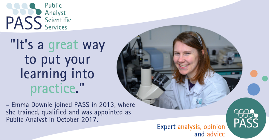 publicanalysts's tweet photo. PASS currently have a unique opportunity for a suitably qualified #sciencegraduate to undertake training and development in preparation for qualifying as a #PublicAnalyst. If you are interested in this vacancy, please apply by visiting https://t.co/JA1L13E4MS https://t.co/sQB9muEgfK