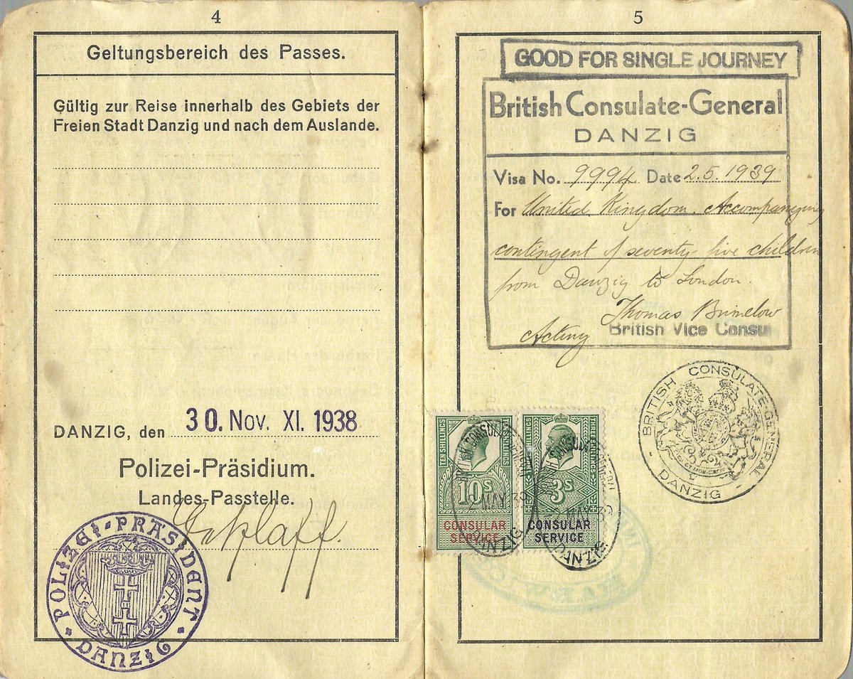 Our Passports On Twitter Danzig Passport Pages From 1938