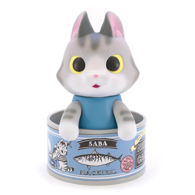 缶に入った猫のイラストがソフビフィギュアになりました!

ねこ缶フレンズ「さば」
手のひらサイズの小さなサバトラ猫「さば」と缶がセットです。

銀座ロフト6階で開催中のこなつ個展にて5月6日(月・祝) から先行販売いたします。
https://t.co/RejuRgdS1m 