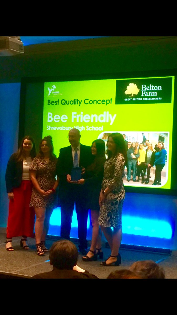 BeltonCheese's tweet photo. We had a great evening Sponsoring the Best Quality Concept Award at the @YE_Shropshire Awards yesterday evening. Well done to all involved! #YoungEnterprise #BestQualityConcept #YEA https://t.co/fPuKnGGxhP