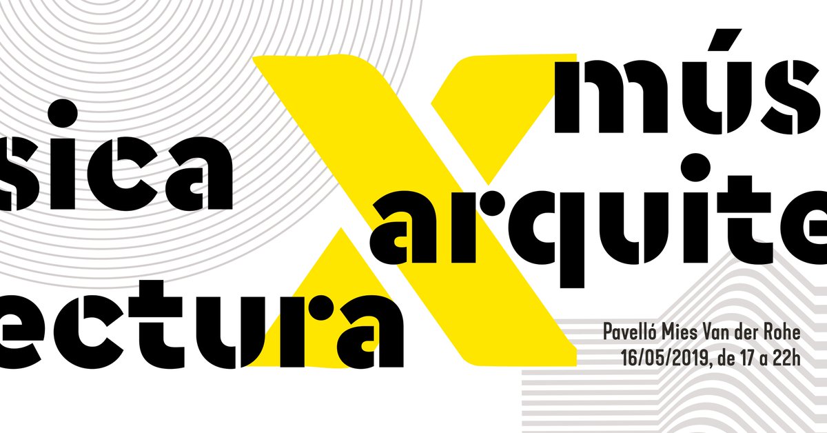 48hOpenHouseBcn (@48hopenhousebcn) on Twitter photo Notícies fresques per aquest meravellós divendres de pluja! En el marc de la #SetmanaArquitectura 2019 arriba "Música x Arquitectura"🎶🎵🎶
📍<a href="/FundacioMies/">Fundació Mies van der Rohe</a>
📆Dijous 16 de maig
⏰De 17h a 22h
➡️Programa: bit.ly/2LfOOAa
📝Inscripcions: bit.ly/2ITzXcE Notícies fresques per aquest meravellós divendres de pluja! En el marc de la #SetmanaArquitectura 2019 arriba "Música x Arquitectura"🎶🎵🎶
📍<a href="/FundacioMies/">Fundació Mies van der Rohe</a>
📆Dijous 16 de maig
⏰De 17h a 22h
➡️Programa: bit.ly/2LfOOAa
📝Inscripcions: bit.ly/2ITzXcE