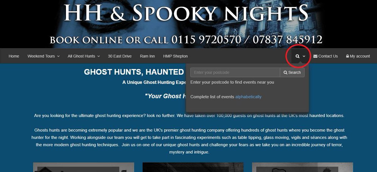 HauntedHapp's tweet image. Do you fancy ghost hunting with Haunted Happenings but you're not sure which venue suits you best?

We have lots of options, and you can search our website using your postcode to find our closest events to you.

hauntedhappenings.co.uk