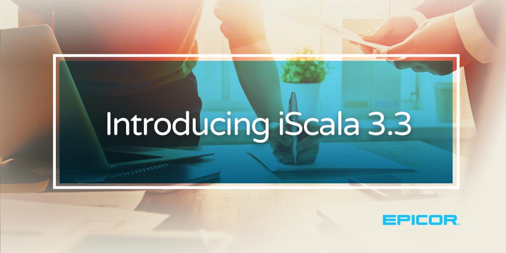 The latest #Epicor iScala #ERP features a new user interface and robust reporting features. Take a look: epi.cr/noqL50tVJgW
#iScala33