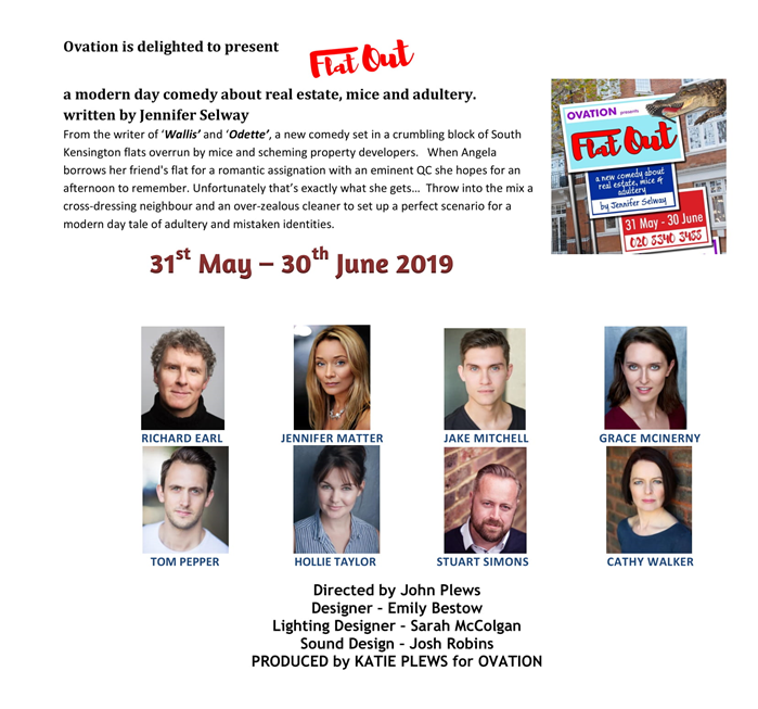 GatehouseLondon's tweet photo. *FLAT OUT - FULL CAST ANNOUNCED*
31ST MAY - 30TH JUNE
Tickets available here: https://t.co/ztxHr6CSuq https://t.co/RNUMZmkz4I