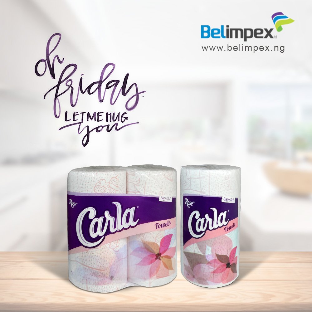 belimpexlimited's tweet photo. Spoil the family with fun and sumptuous yummies all you want this weekend. 

Rose Carla Kitchen Towels have got the cleaning covered.

Happy Friday everyone!

#RoseCarla #RoseCarlaKitchenTowel #Weekend #TGIF #Belimpex #KitchenRolls #Friday #Nigeria #FridayFeeling https://t.co/xAVwxcRxMe