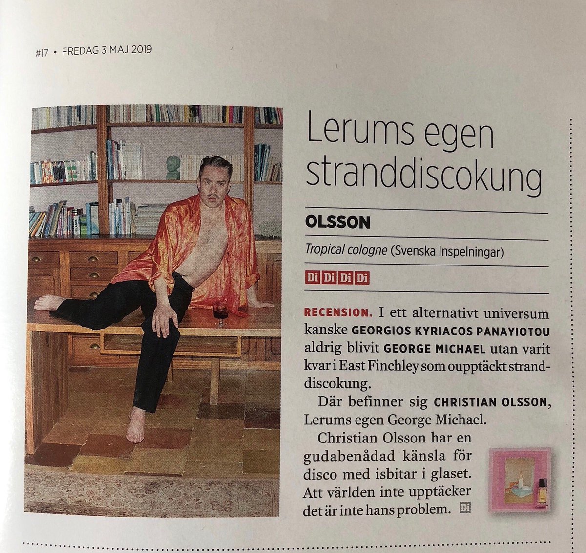 ”LERUMS GEORGE MICHAEL” 4/5

<a href="/diweekend/">Di Weekend</a> @jangradvall #tropicalcologne #stranddisco