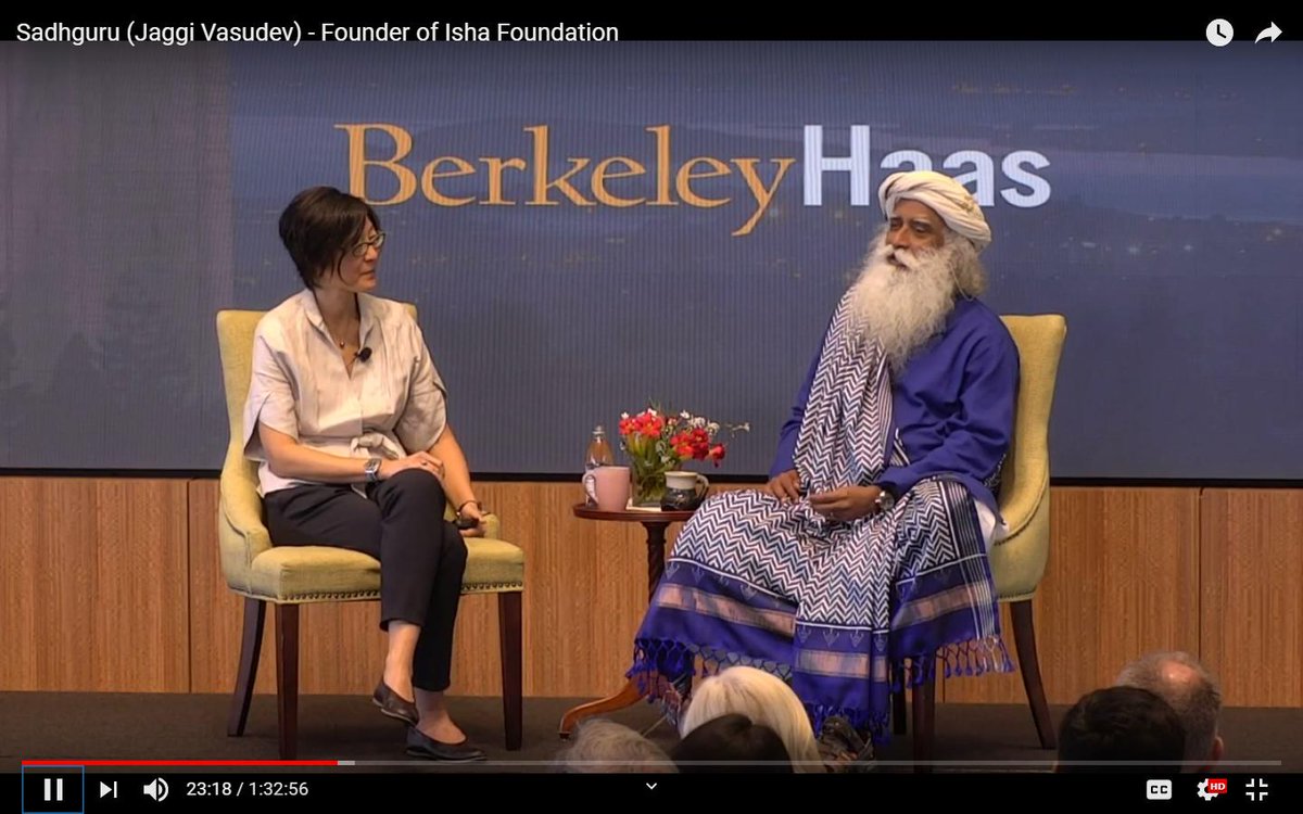SadhguruJV's tweet photo. The most significant thing about being human is you determine the nature and the pace of your evolution. -Sg @BerkeleyHaas https://t.co/xUFpullfs0