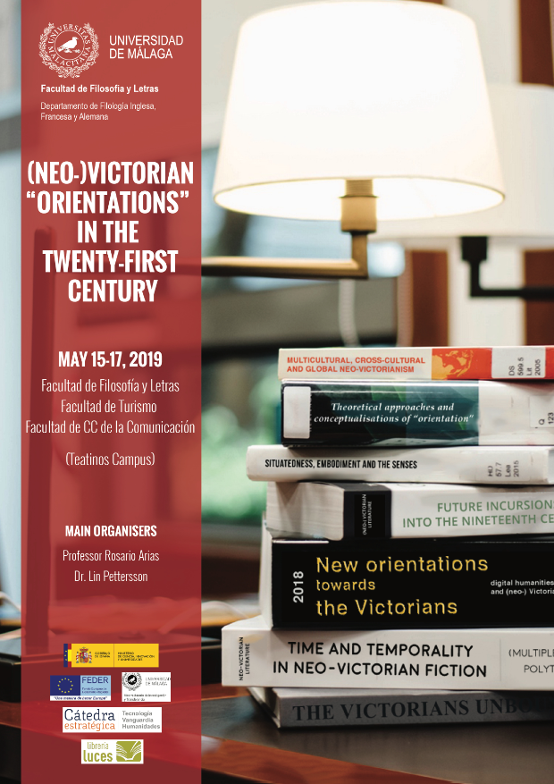 Del 15 al 17 de mayo se va a celebrar en <a href="/LetrasUma/">Filosofía y Letras</a> el Congreso Internacional
(NEO-)VICTORIAN ‘ORIENTATIONS’ IN THE TWENTY-FIRST CENTURY.
Para esta actividad se ha solicitado el reconocimiento de 1 crédito ECTS. 
Tenéis toda la información aquí: neovictorianorientations.uma.es