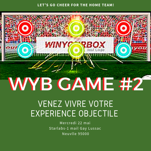 winyourbox's tweet photo. Venez participer à la deuxième édition du WYB GAME! 
📅Mercredi 22 Mai 
📍Starlabs - 1 Mail Gay Lussac 
⏰18h30-20h30

Confirmez votre participation sur facebook! 
https://t.co/o0zIHCcwUy

#jeuxvideo #play #innovation #foot #footdigital #winyourbox #animationfoot  #digitalevent https://t.co/Ekv5iLUjhm