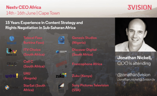 Join Jonathan Nickell at @DataxisIntel Nextv CEO Africa Summit. #nextvceoafrica