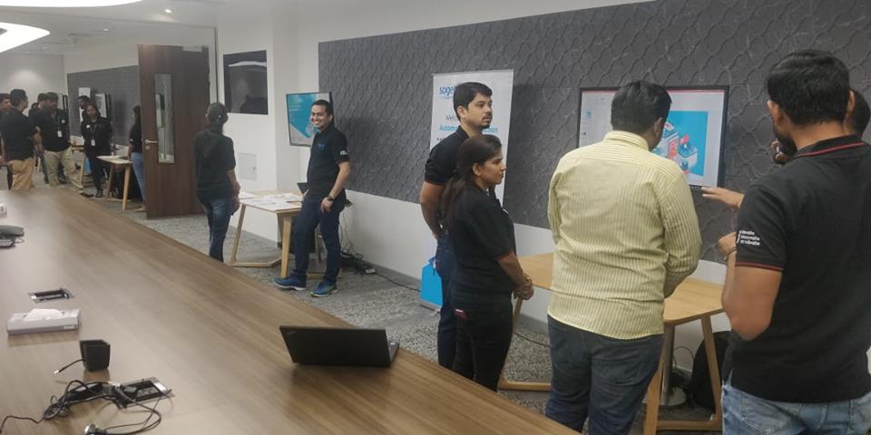 CapgeminiIndia's tweet photo. #Throwback to the finale of @sogeti #AutomationHackathon in #Mumbai, where 10 finalists got a chance to showcase their solutions to our leadership team. A day full of innovative solutions, leadership interactions and partner sessions. #FlashbackFriday https://t.co/Qa7qy1R66r