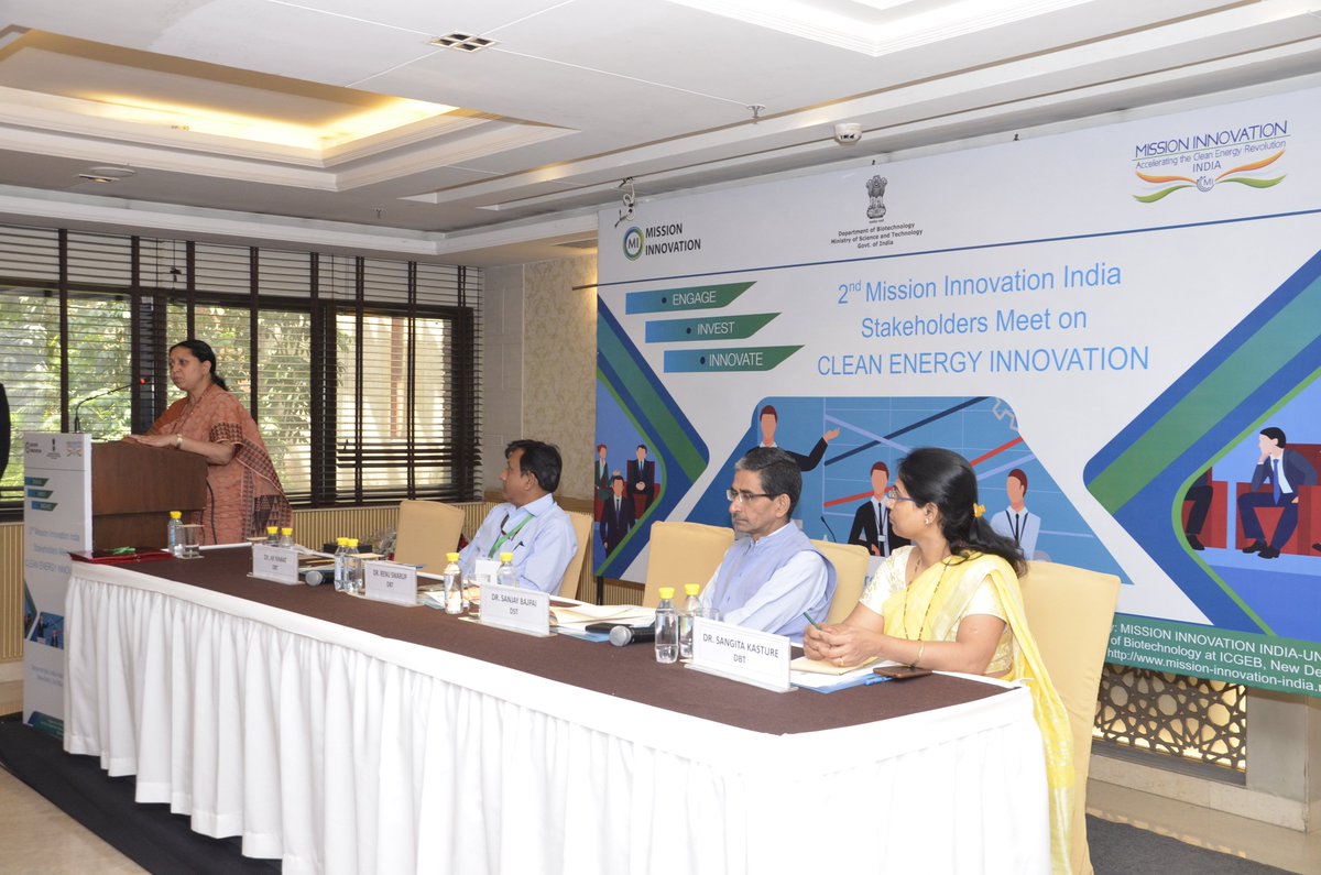 Department Of Biotechnology, GOI  with MI India Unit organized 2nd Stakeholders Meet on Clean Energy Innovation 2019 #Engage #Invest #Innovate #CleanEnergyInnovation