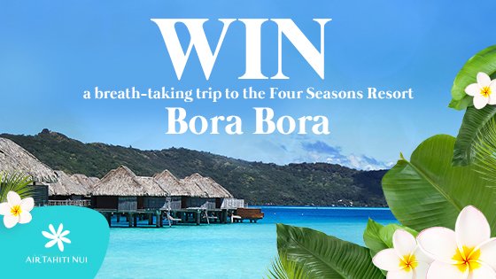 NetRewards's tweet image. #TheLivingRoom - Win a trip for 2 to Bora Bora worth $20K! Codeword &amp;amp; entry details here netrewards.com.au Closes 19/5/19