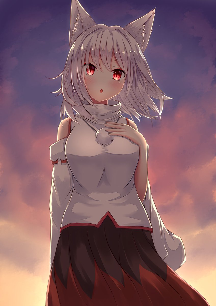 東方 黄昏 犬走椛 東方 おーひら みみっちぃのイラスト 東方 黄昏 犬走椛 東方 おーひら みみっちぃのイラスト