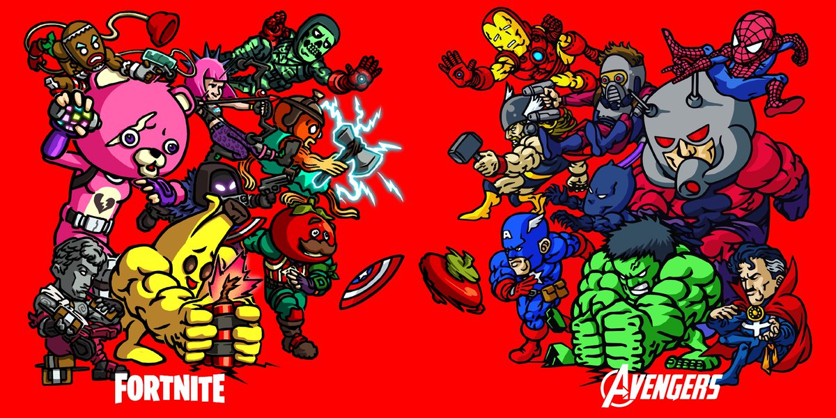 Fortnite Avengers 想像以上に時間かかった 沢山のフ Dahiko 勇者ヨシダヒコのイラスト