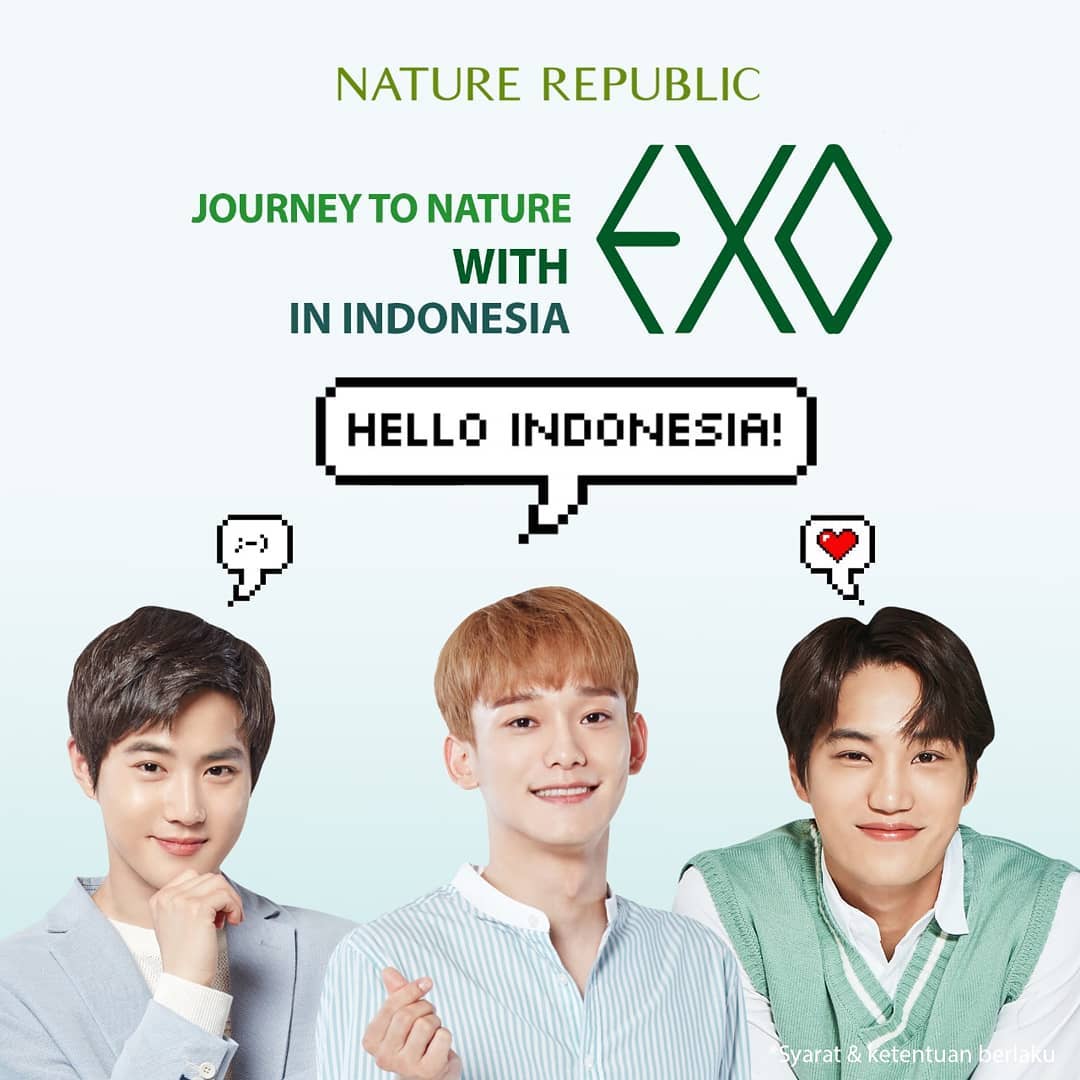 Exo Schedule On Twitter Upcoming Schedule 190526 Chen Kai Suho For Nature Republic Journey To Nature With Exo In Indonesia Schedule Info In The Top Most Tweet Exo Weareoneexo Https T Co Jufxfxo7fr