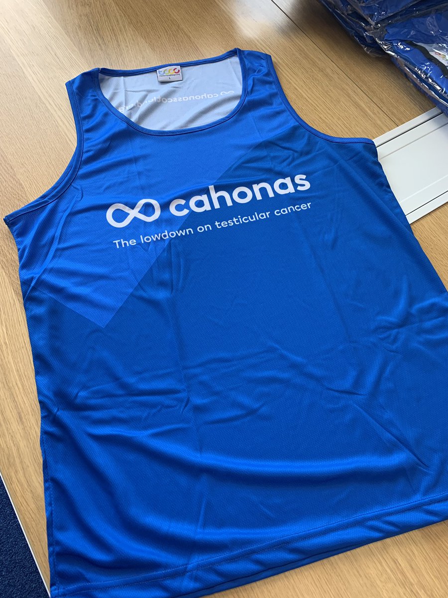 CahonasScotland's tweet photo. Our new @CahonasScotland running vests, running tees and cycling jerseys have finally arrived at Cahonas HQ today.
Time to get our supporters packs out to all our @MrHairyHaggis EMF Edinburgh Marathon runners 🏃♀️ 🏃♂️
#TeamTesticles #TesticularCancerAwareness https://t.co/wAxkGC6jA8
