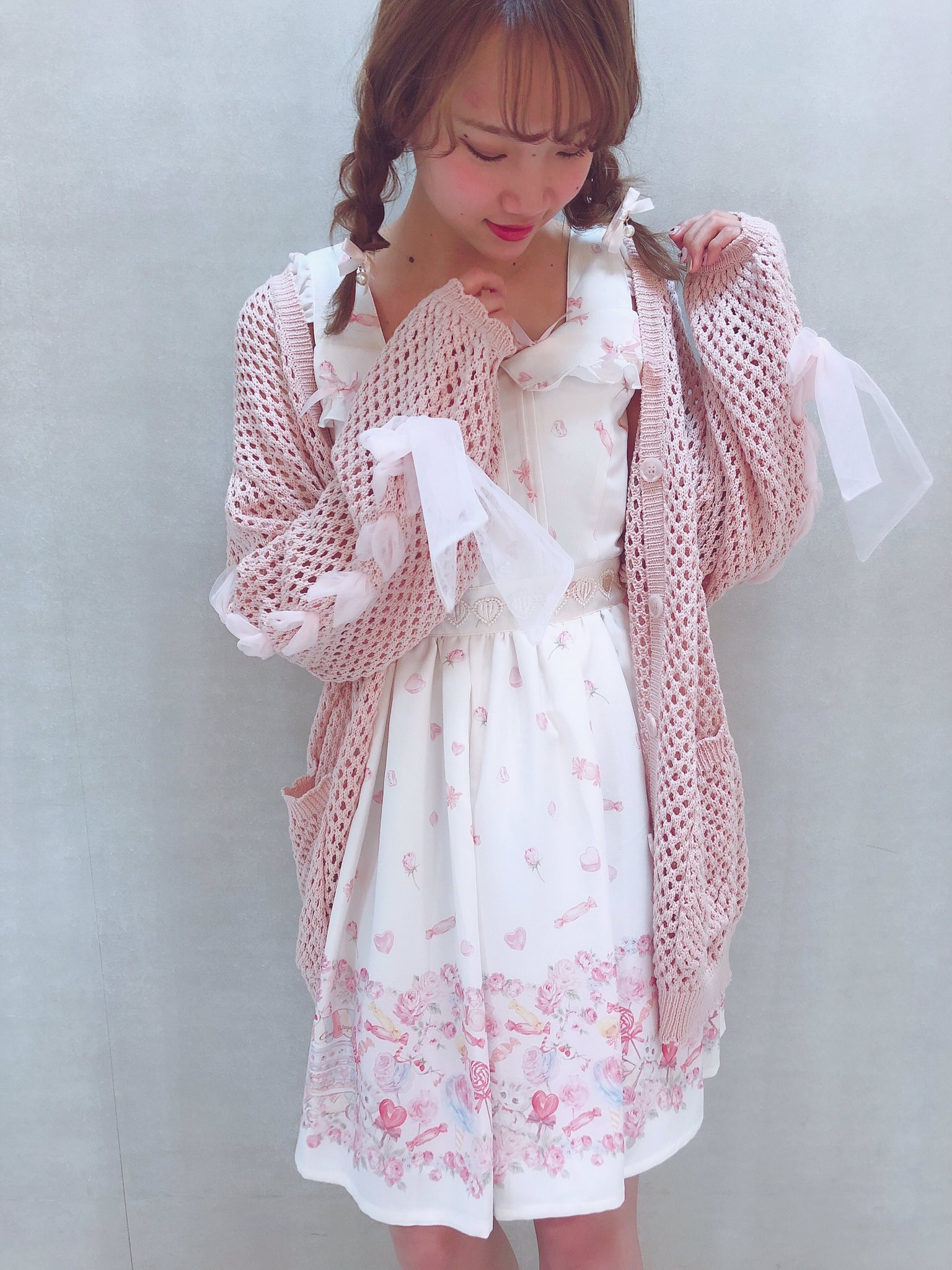 LIZLISA カーディガン ピンク