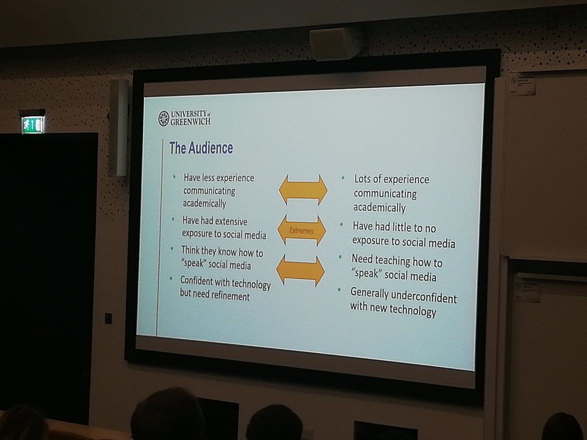 lisamushroom87's tweet photo. Teaching academics how to best make use of social media is complicated as the skill levels vary wildly. Some are unwilling to engage in the first place as it takes a lot of time. Often they are already working on the next paper! @OsMonkey #scholcomm19 https://t.co/39gqnTcPmO