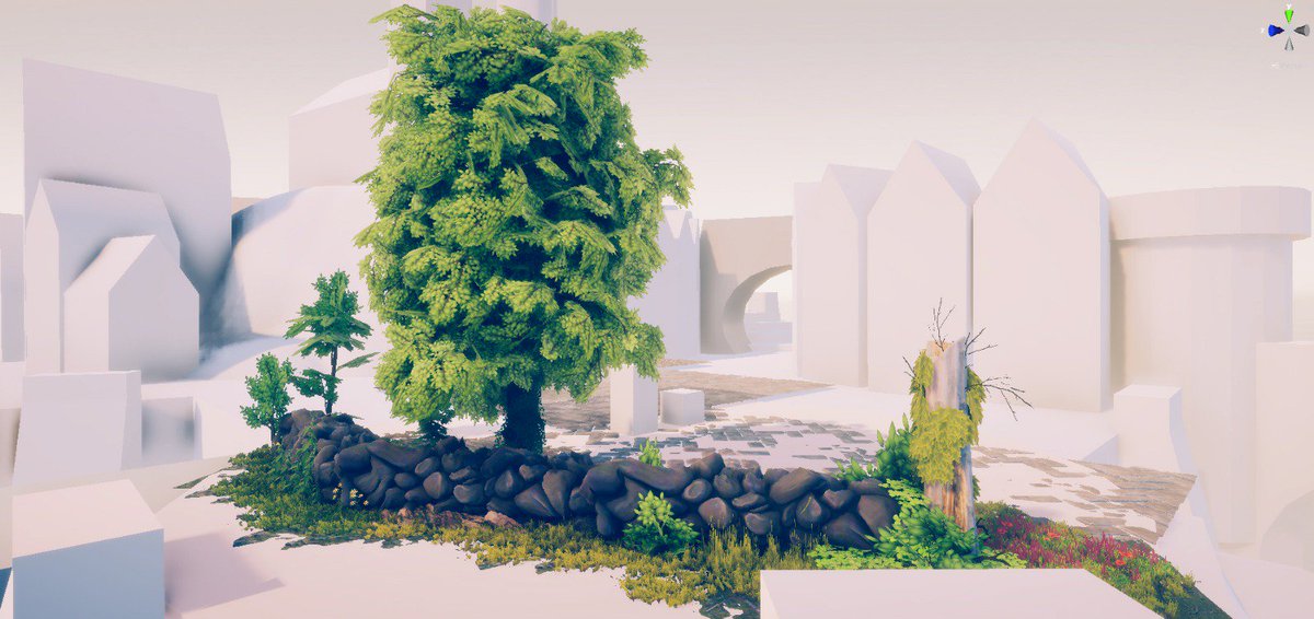 <a href="/madewithunity/">Made with Unity</a> friday!

I've been busy trying out some stuff in #unity3d #HDRP for a little demo (more on that later :p).

Loads of cool new features in 2019, so I made this little stone wall :D

#testing #gamedev #indiedev #Nimidae #madewithunity