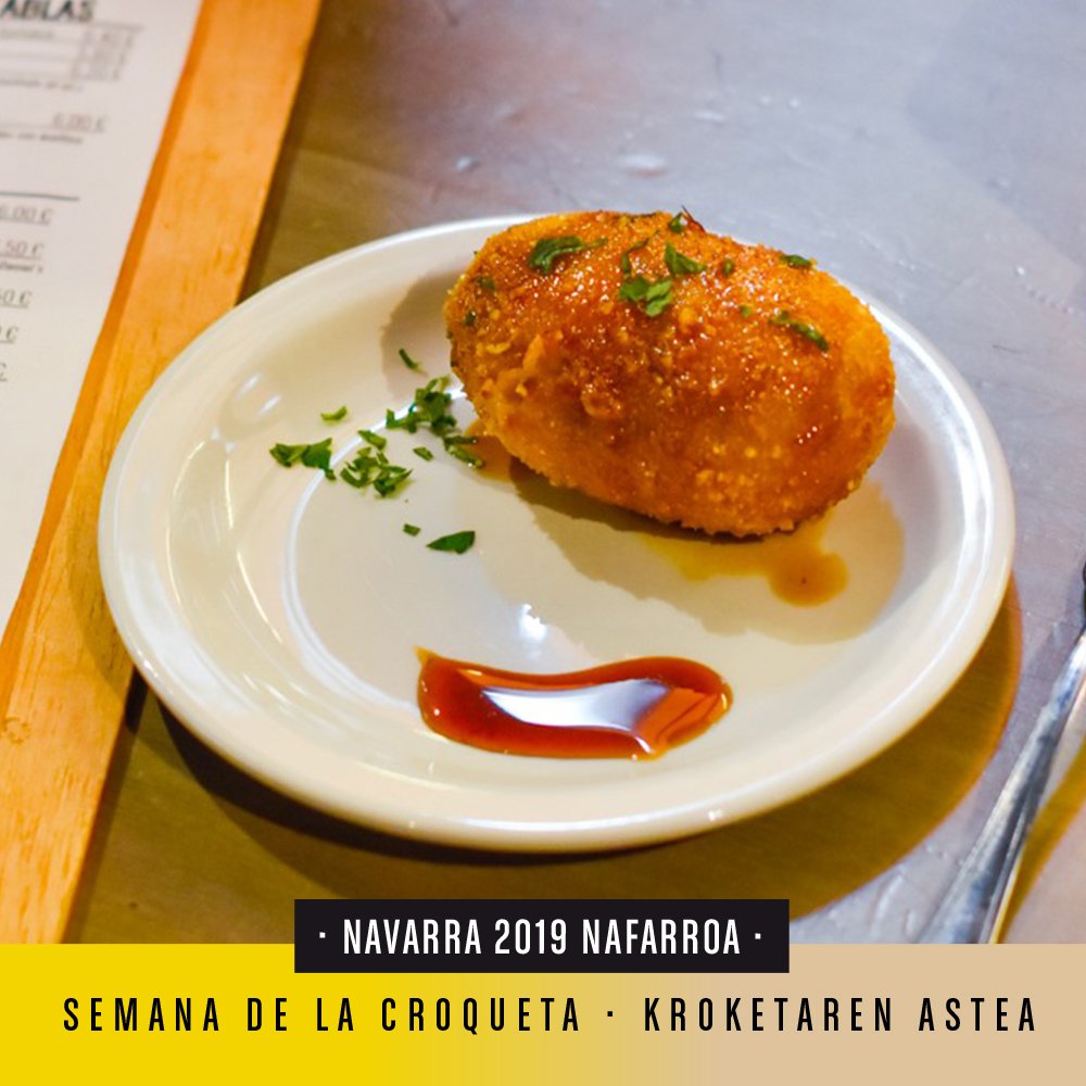 ¡Arranca la #SemanadelaCroqueta!
¿Cuáles has probado? 🤔 Os dejamos las propuestas de Cocotte Taberna, Caravinagre, La Escalerica de San Nicolás y Restaurante Sua.
¡Qué pinta! 😋 
Consulta el listado completo de participantes:
👉🏻 semanadelacroqueta.es/participantes-…
#pamplona #croqueta