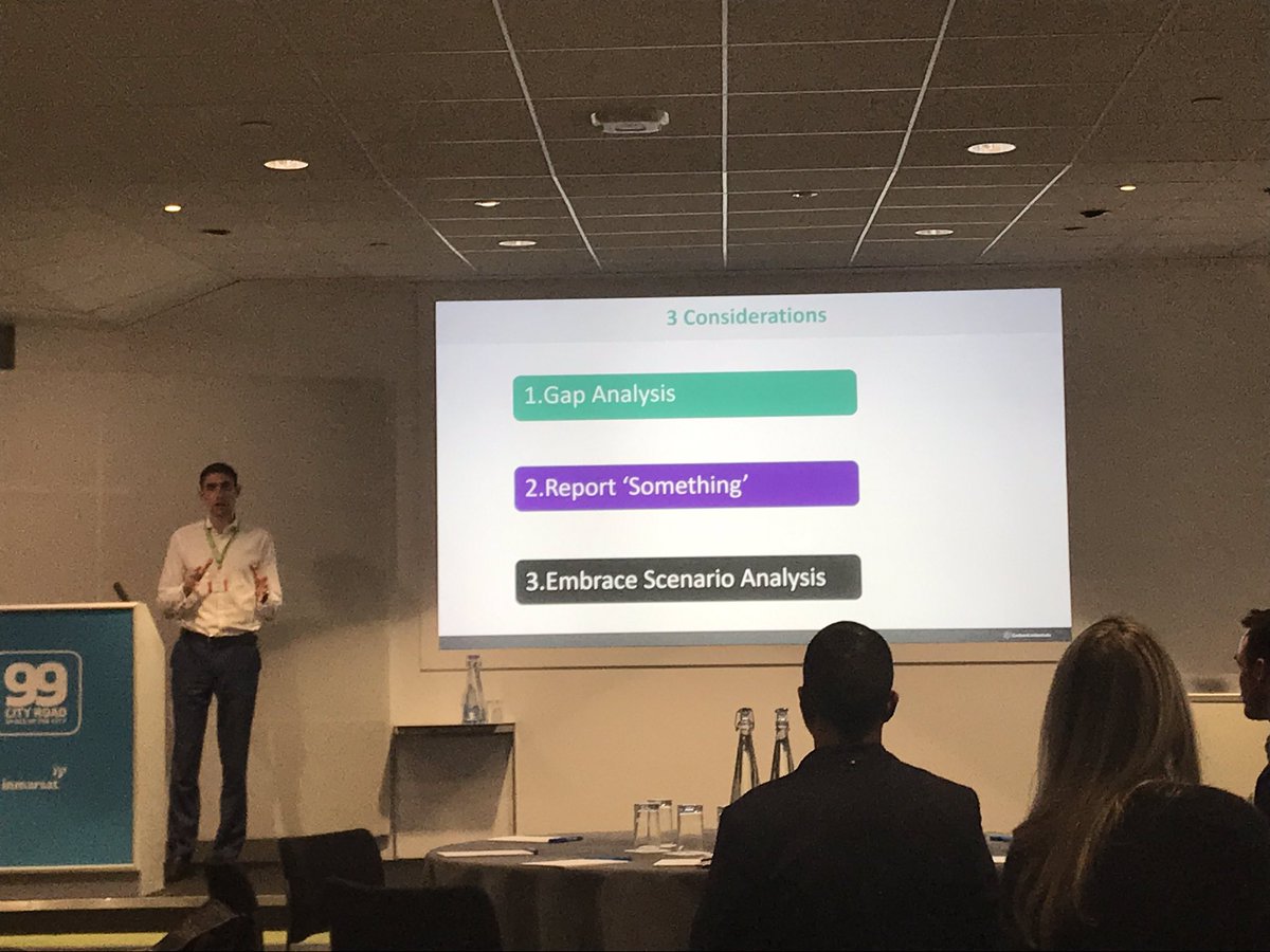 RichardTarboton's tweet photo. Thank you @joepigott from #carboncredentials for a great presentation at #engage19 - 3 steps to enable you to start reporting on the risks, opportunities and overall impact of climate change on your business - applying the TCFD framework. https://t.co/va725IOdyz