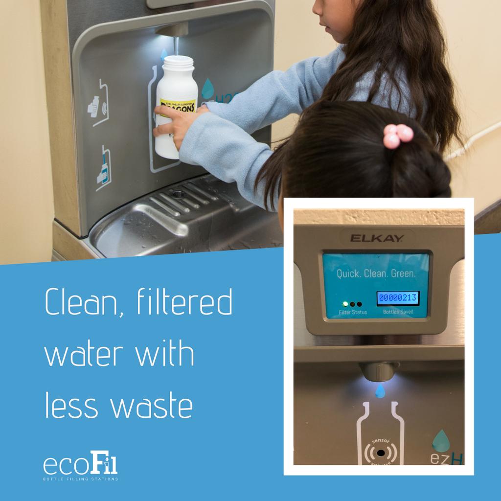 Ecofil3's tweet photo. Our bottle filling stations are giving children access to clean and filtered water. At the same time were helping to educate them on the importance of reducing single use plastic waste.

To learn more on how you can do your part visit >>https://t.co/7lyJ8SkSJ3

#lesswaste #eco https://t.co/4LY098w609