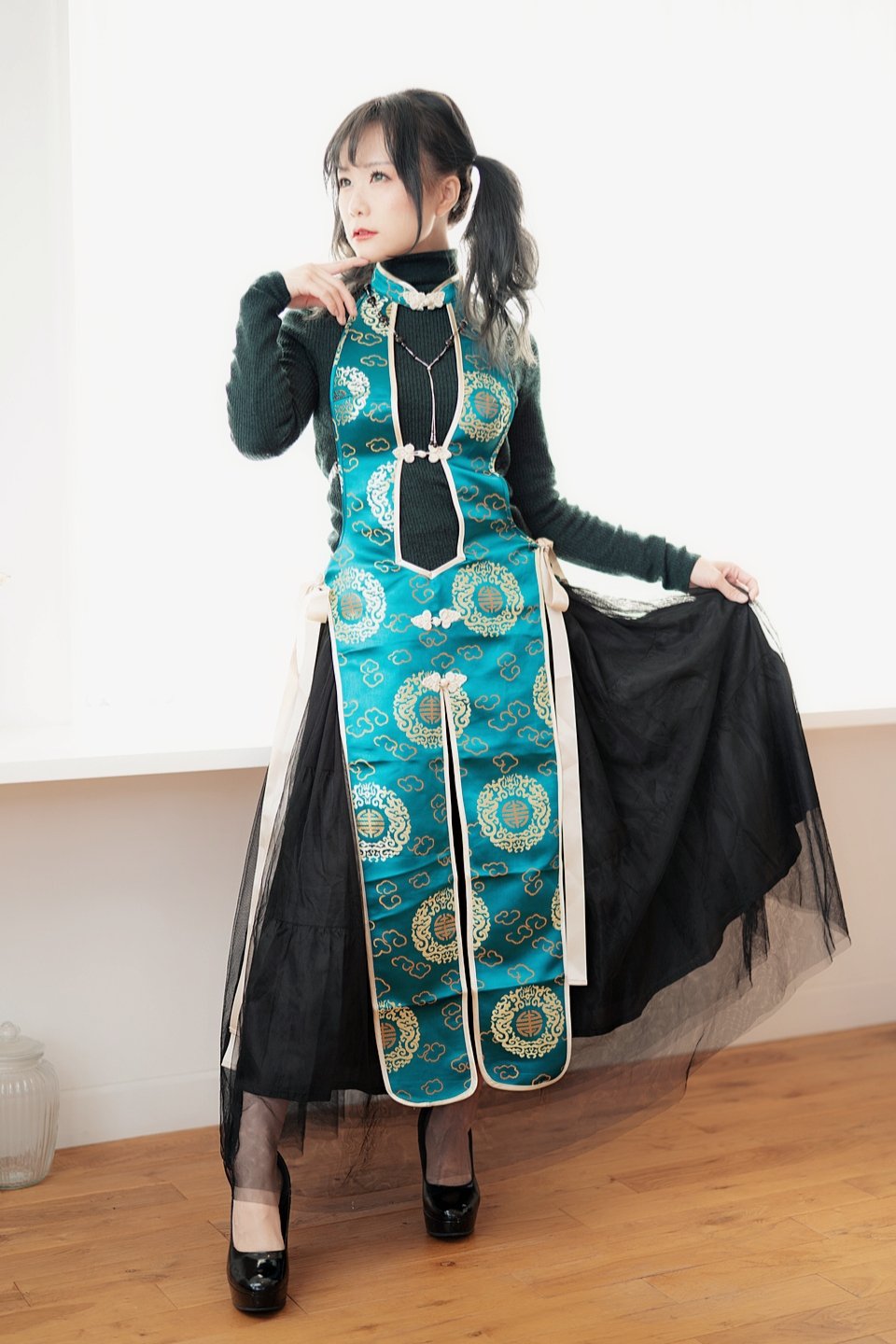 Alter me dear me china チャイナ 青 コスプレ
