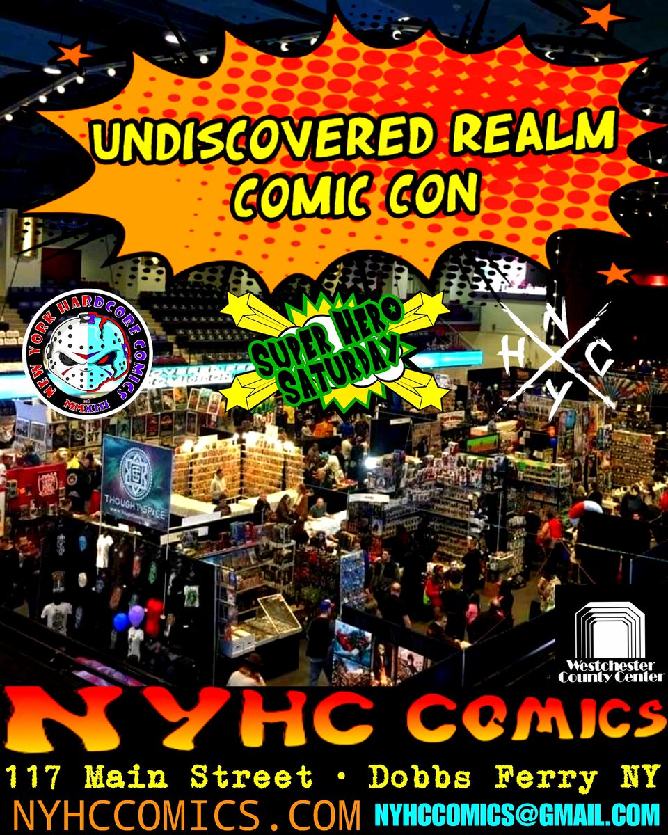 nyhccomics's tweet photo. Join @nyhccomics For @UR_NY #UndiscoveredRealmCon Next Weekend!
Come Celebrate @starwars & @Freecomicbook On #MayThe4th & 5th At The #Westchester County Center & Get Ready For The Best #ComicCon Here In The #LoHUD!
#NYHCCOMICS
117 MAIN ST
DOBBS FERRY NY
https://t.co/mCKrUlRqQ2 https://t.co/ADcFCNHiwS