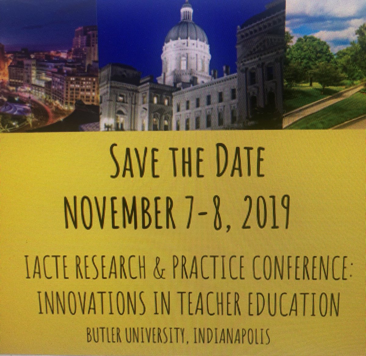 DebLecklider's tweet photo. We are proud to announce the second annual IACTE Summit Nov 7-8, 2019. Please save the date. More info coming soon. #INacte #InnovationsInTeacherEducation https://t.co/kvEGsOnU9D