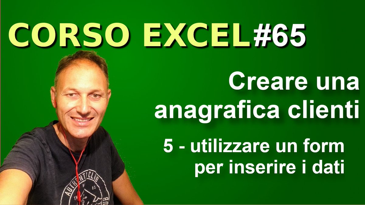 CastellettiDa's tweet image. ▶ youtu.be/P2-OeYg5tHA
Impariamo ad utilizzare un form per gestire l&apos;inserimento e la visualizzazione dei dati di un database.

#CorsoExcel #AssMaggiolina con #DanieleCastelletti