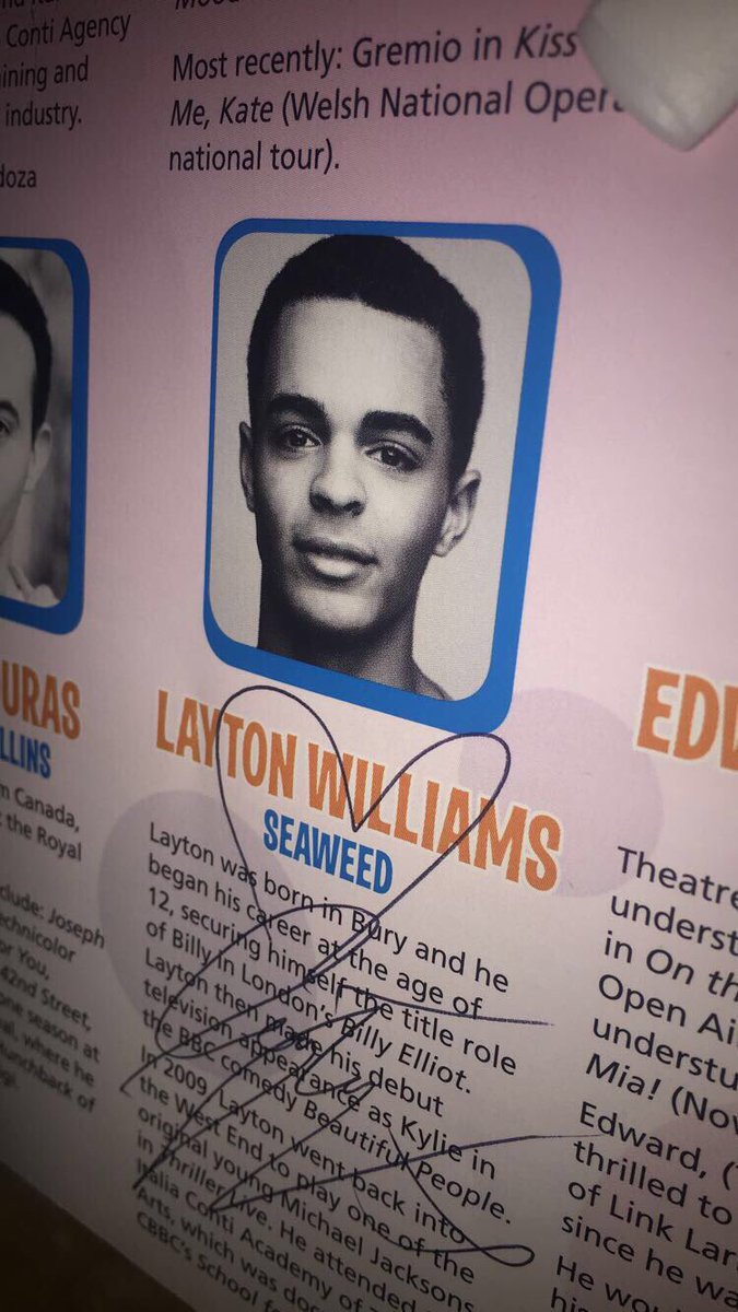 hey <a href="/LaytonWilliams/">Layton Williams</a> we missed you again when we went to see you in <a href="/JamieMusical/">Everybody’s Talking About Jamie - Musical</a>! of course we booked for when you were in barcalona🙄we loved the show so much, hoping to come back and see you again soon!❤️