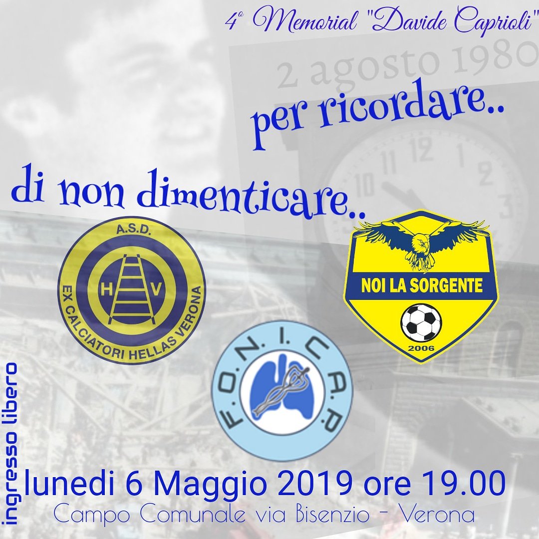 asdnoilasorgen1's tweet photo. 4 Memorial "Davide Caprioli"
Per ricordare ... di non dimenticare.
Vecchie Glorie Hellas Verona e asd Noi La Sorgente
@hellasveronafc @hellasverona_fanpage
#NLScircolo #NLScalcio
@larenadiverona @veronasette @verona_news @veronasocialofficial @tgr_rai_veneto @telearenasport https://t.co/cgzuelyzv2