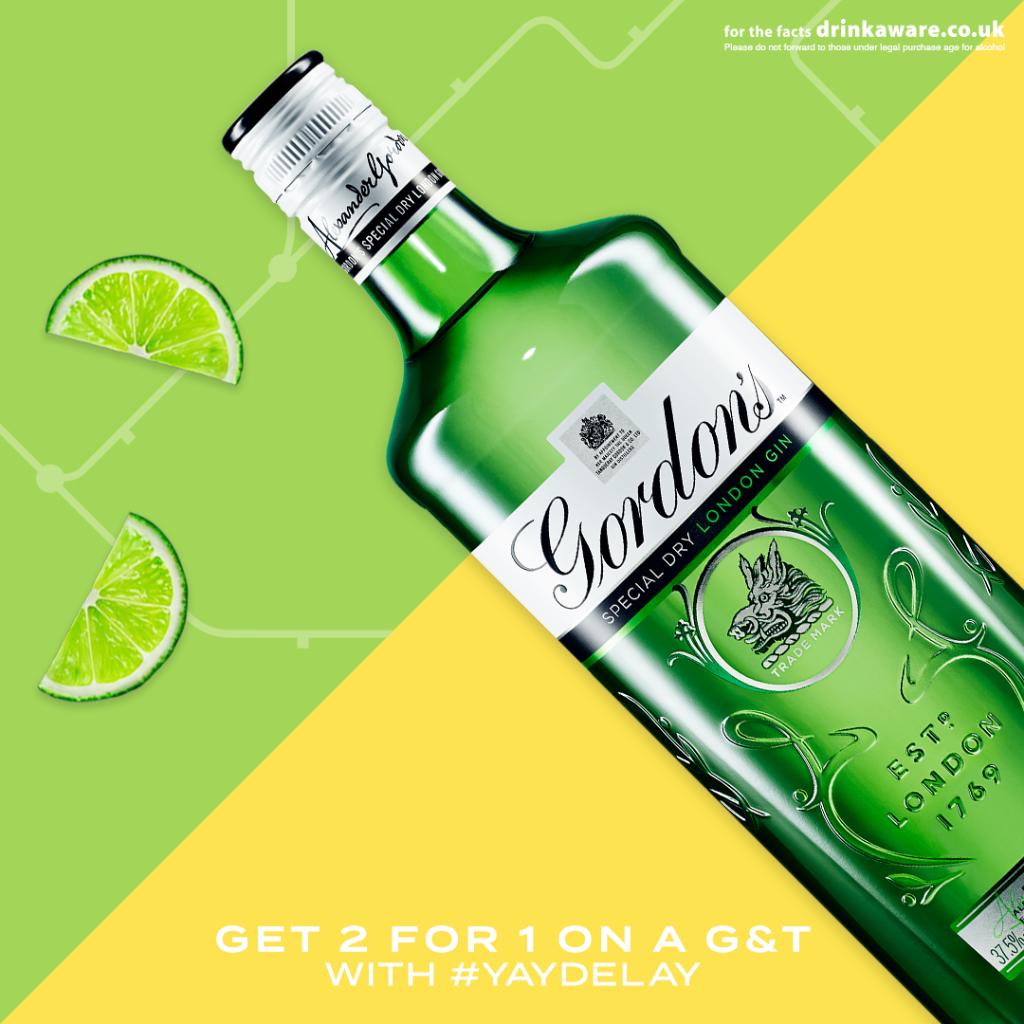 When life gives you lemons, have a G&T. If you're caught up in train delay chaos this Bank Holiday, keep an eye on our channels for the chance to claim 2 for 1 on a Gordon's and tonic 🍋 🍸😉 #YayDelay #GinTonicTime #ShallWe? #BankHoliday Terms apply: bit.ly/2vAWiTU