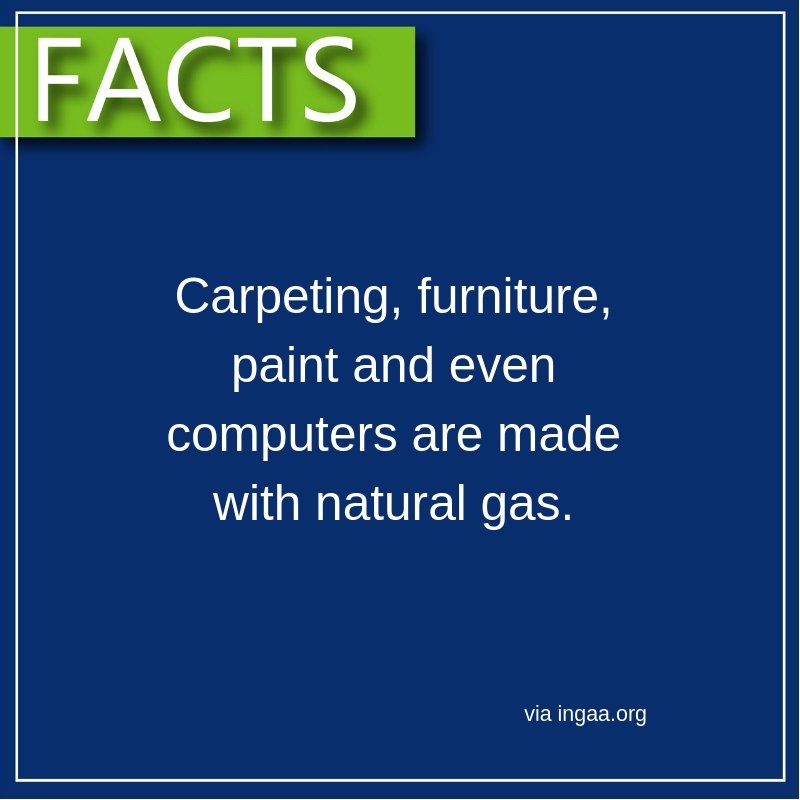 Did you know that thousands of products in your home and business got their start from #naturalgas?  See what else is made possible from natural gas at bit.ly/2W3FHU9.