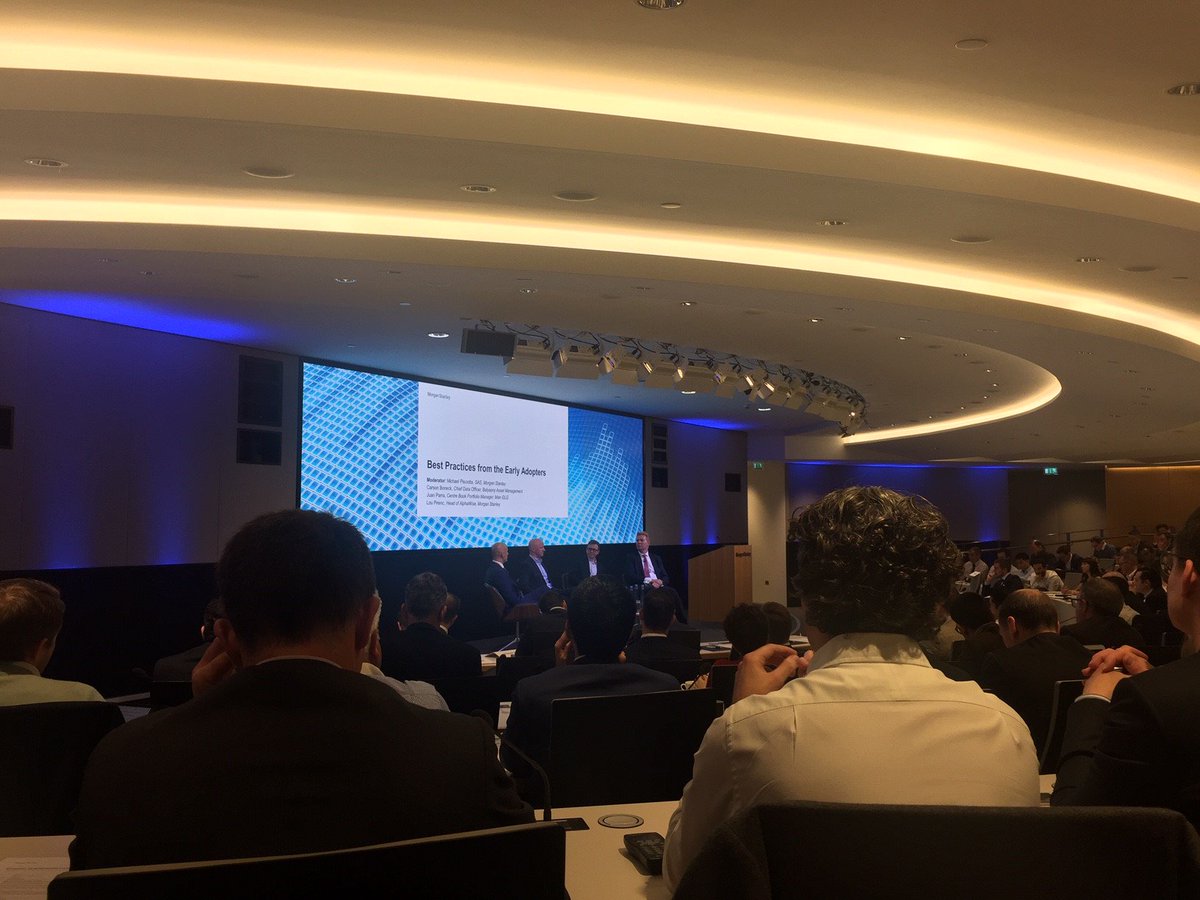 ManQuantTech's tweet image. Juan Parra at Morgan Stanley&apos;s Quantamental Conference explaining the human-machine symbiosis at GLG.
#quantamental #MSQuantamental
