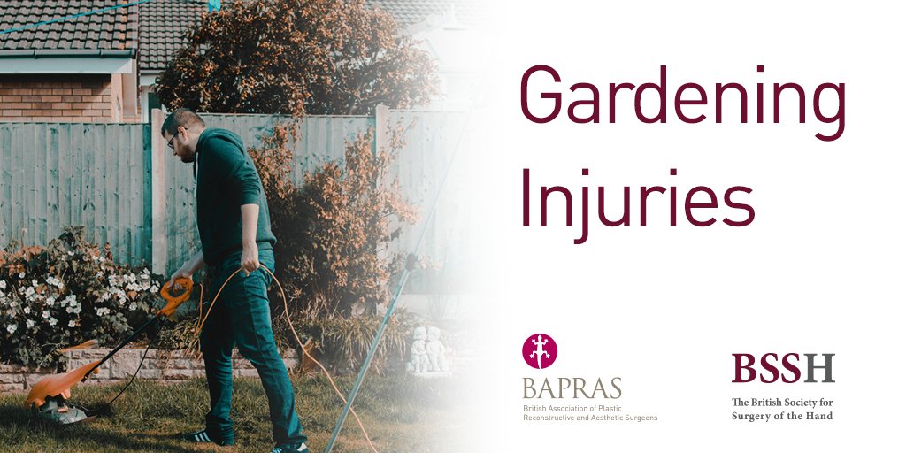 BSSHand's tweet image. As @NHSEngland highlighted, #bankholiday weekends often see a spike in injuries - @BSSHand and @BAPRASvoice want you to look after your hands if doing #DIY or #Gardening this weekend
