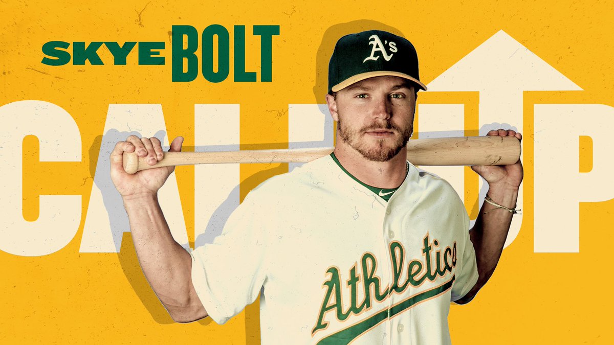 The time has come ⚡️
@Skyebolt20 is on his way to The Show. 
#RootedInOakland