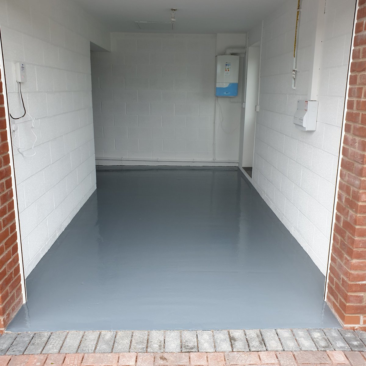 Garage floor done this morning