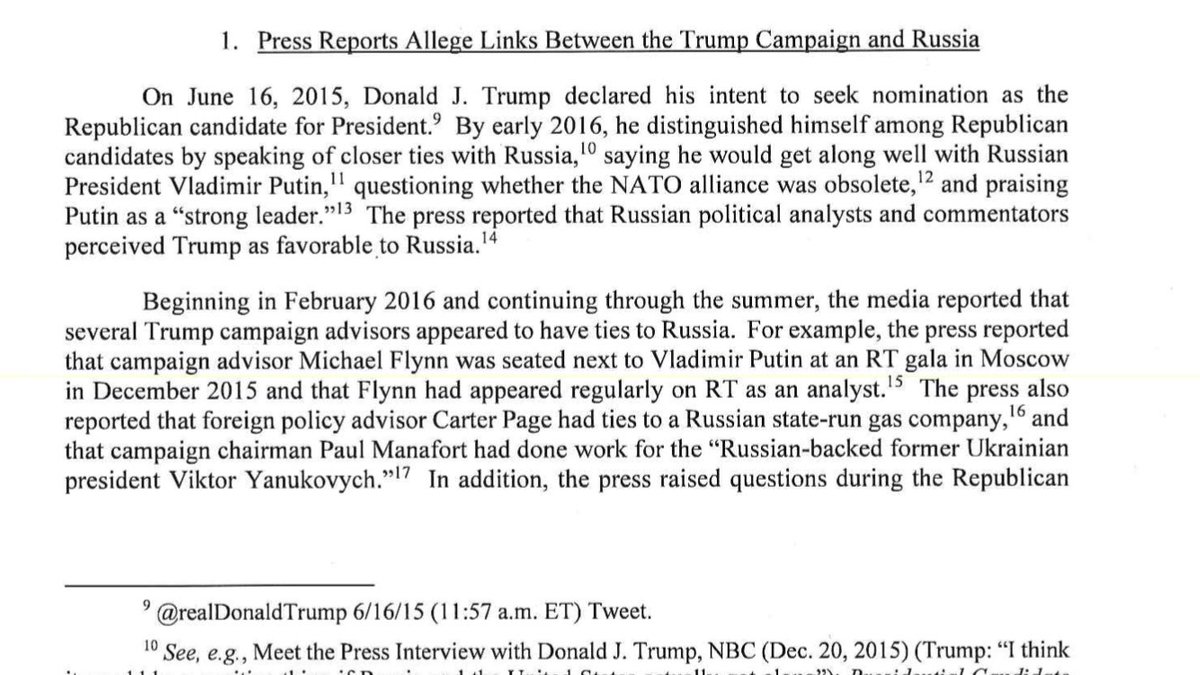 56. Forget everything we know and just consider pg 227: The candidate praising Putin, casting shade on NATO; advisors on RT payroll and repping Russian interests. And along came Manafort, a handler for Russian puppets working for “free”.Perspective: Trump’s a Russian frontman