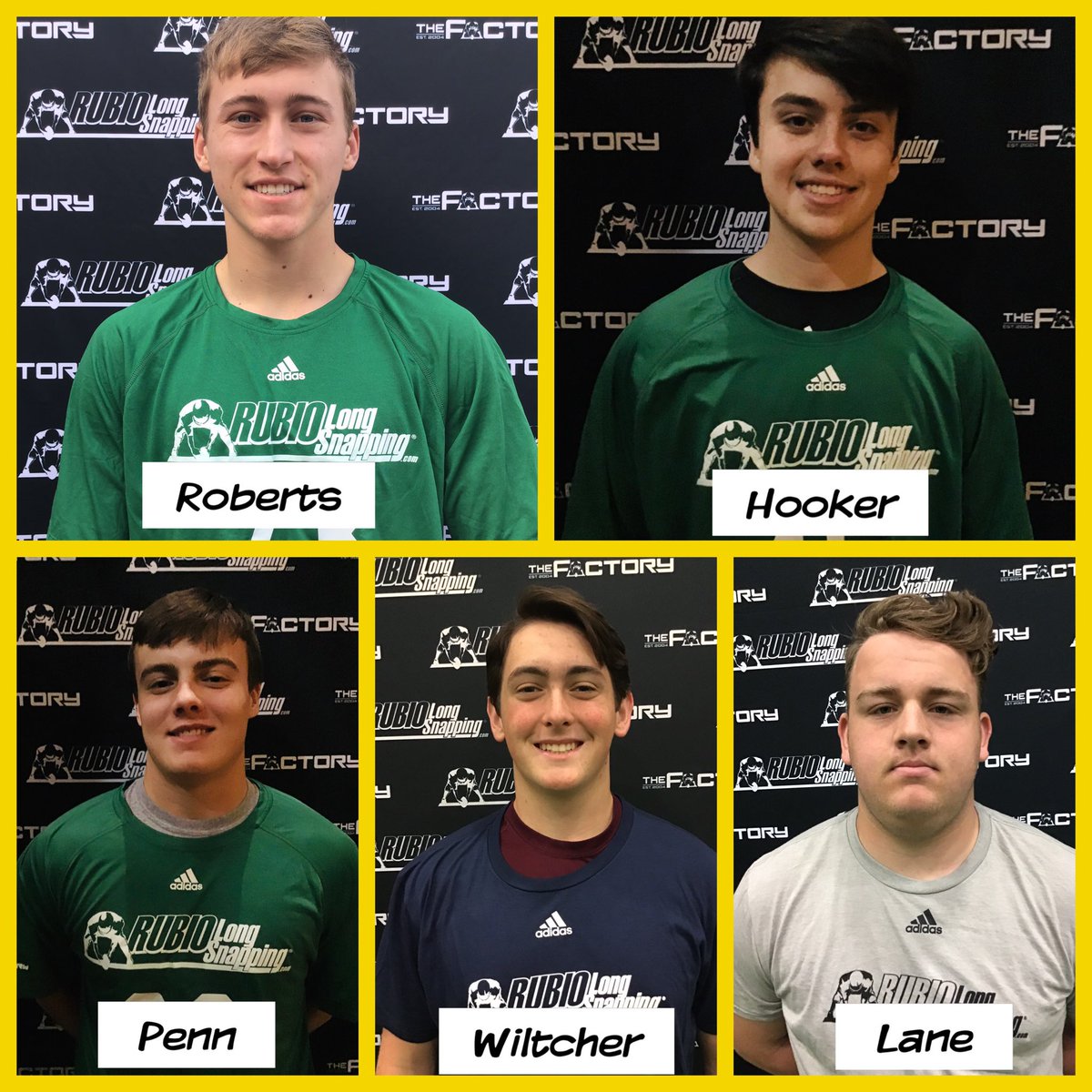 College Coaches....

Here are the top available five 2020 Long Snappers in Texas

For their profiles, and many more, please go here —> bit.ly/2m4VgwE

Any questions, contact Rubio@RubioLongSnapping.com ASAP.